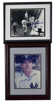 Ted Williams Signed and Framed 1941 All-Star Game 8x10 Photo and Mickey Mantle Signed and Framed 8x10 Photo 